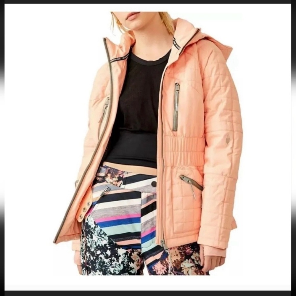 NWT Free Movement / Free People / All Prepped Ski Jacket / Peach / Size Small